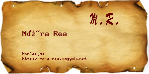 Móra Rea névjegykártya
